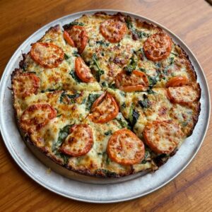 Paulie Pine Nuts Pesto Pie