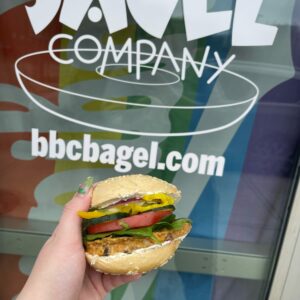 Veggie Burger Bagelwich